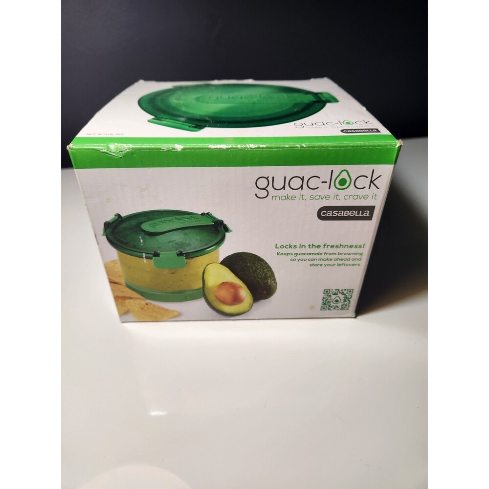 Casabella Guac-Lock Guacamole Food Container Air Tight Seal Storage Container